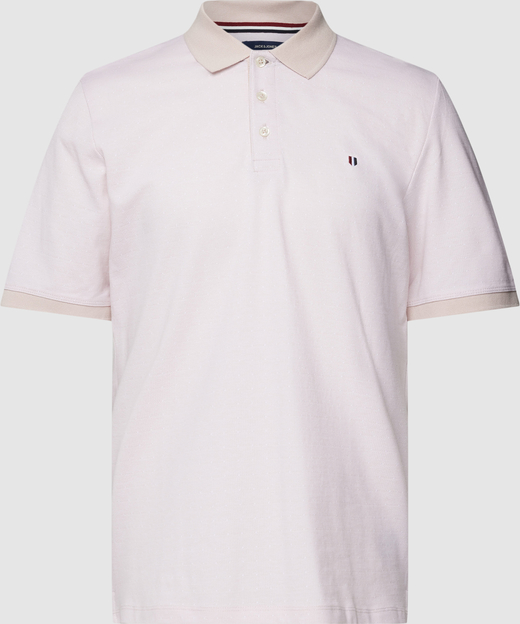 Różowy t-shirt Jack & Jones z krótkim rękawem w stylu casual