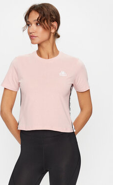 Różowy t-shirt Kappa