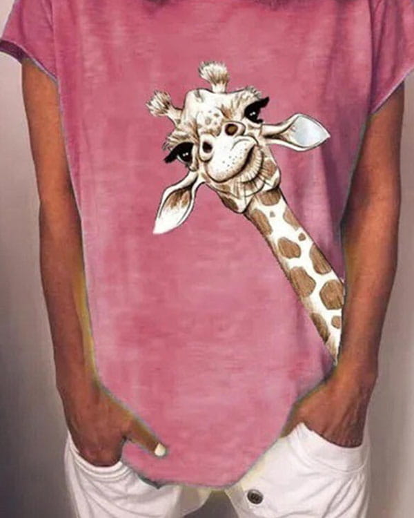 Różowy t-shirt Kendallme w młodzieżowym stylu