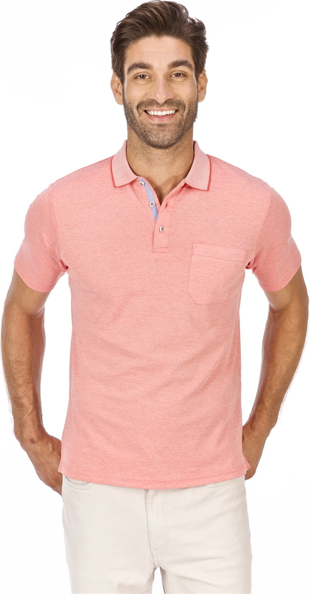 Różowy t-shirt Lanieri Fashion z krótkim rękawem