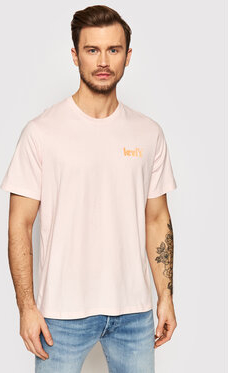 Różowy t-shirt Levis