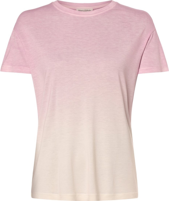 Różowy t-shirt Marc O'Polo z dżerseju