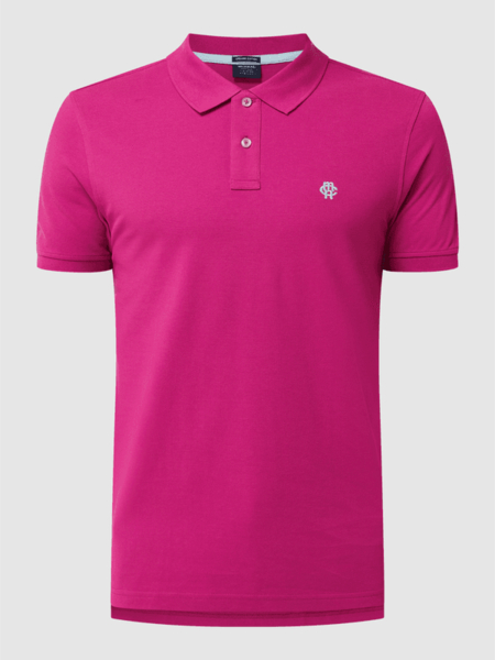 Różowy t-shirt McNeal z bawełny z krótkim rękawem w stylu casual