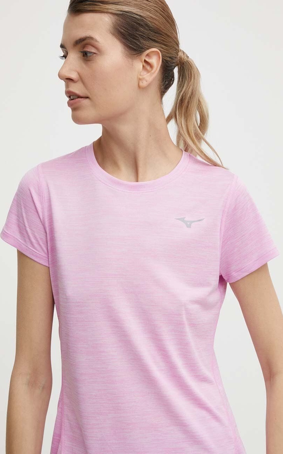 Różowy t-shirt Mizuno