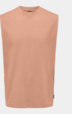 Różowy t-shirt Only & Sons z krótkim rękawem