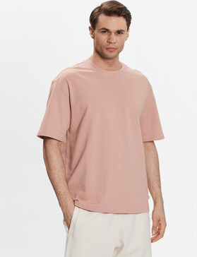 Różowy t-shirt Outhorn z krótkim rękawem