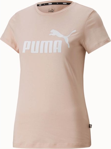 Różowy t-shirt Puma z krótkim rękawem