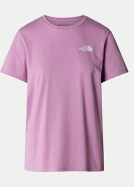 Różowy t-shirt The North Face w sportowym stylu