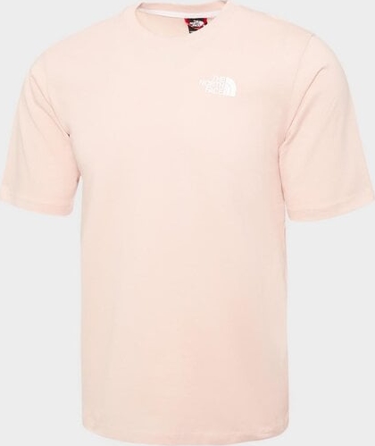 Różowy t-shirt The North Face z okrągłym dekoltem