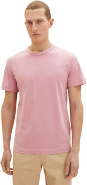 Różowy t-shirt Tom Tailor z krótkim rękawem