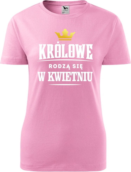 Różowy t-shirt TopKoszulki.pl z bawełny z krótkim rękawem