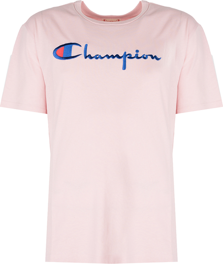 Różowy t-shirt ubierzsie.com w sportowym stylu