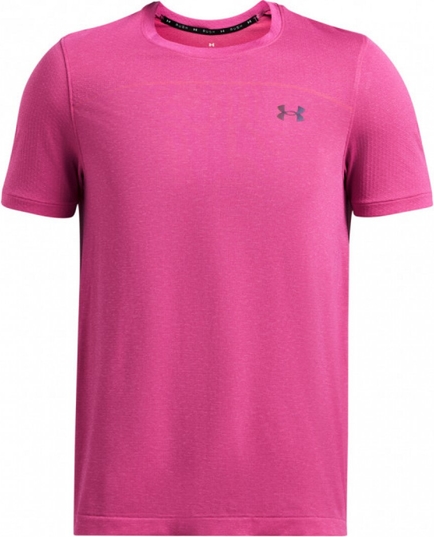 Różowy t-shirt Under Armour z krótkim rękawem