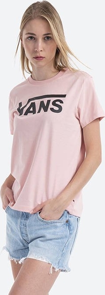 Różowy t-shirt Vans