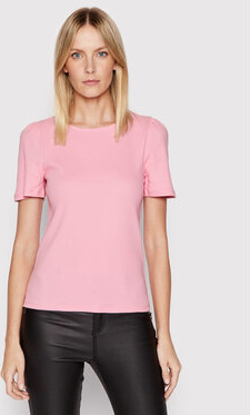 Różowy t-shirt Vero Moda z krótkim rękawem