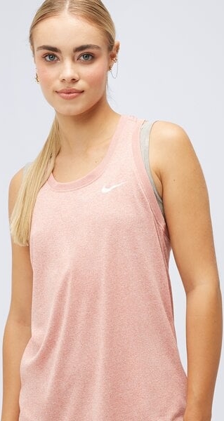 Różowy top Nike z okrągłym dekoltem