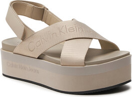 Sandały Calvin Klein z klamrami na platformie