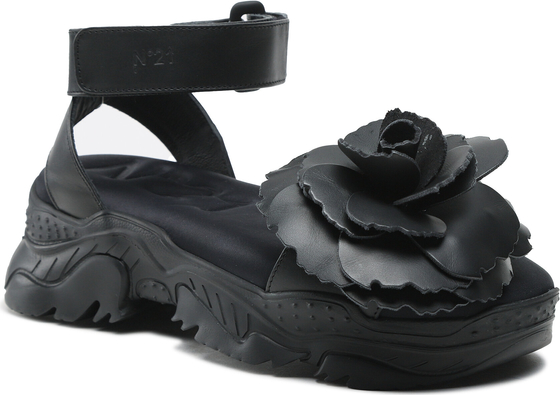 Sandały N°21 z klamrami na platformie w stylu casual