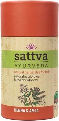 SATTVA_Natural Herbal Dye for Hair naturalna ziołowa farba do włosów Henna &amp; Amla 150g