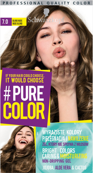 Schwarzkopf Pure Color Farba Do Włosów W Żelu 7.0 Blond Nude