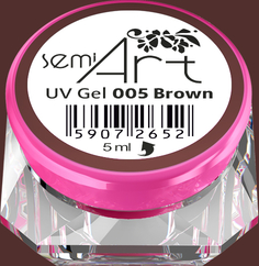 Semilac Lakier żelowy do zdobień Semi Art UV Gel 005 Brown