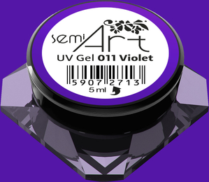 Semilac Lakier żelowy do zdobień Semi Art UV Gel 011 Violet