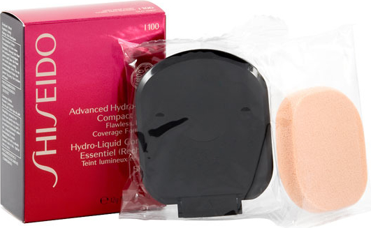 Shiseido, Advanced Hydro-Liquid Compact I100, podkład, Very Deep Ivory, SPF 10, 12g, wkład