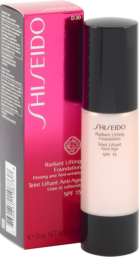 Shiseido, Radiant Lifting Foundation D30, podkład, Very Rich Brown, SPF 15, 30 ml