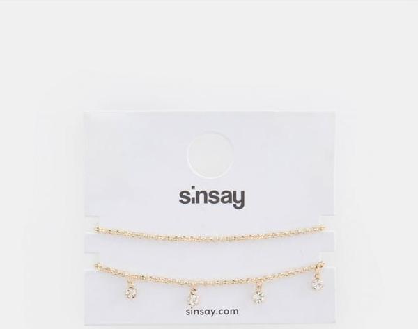 Sinsay - Bransoletki 2 pack - złoty