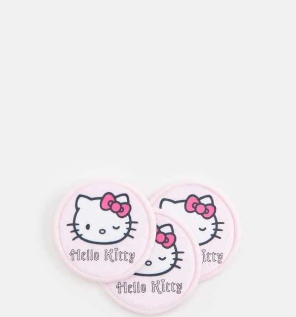 Sinsay - Płatki kosmetyczne 3 pack Hello Kitty - różowy
