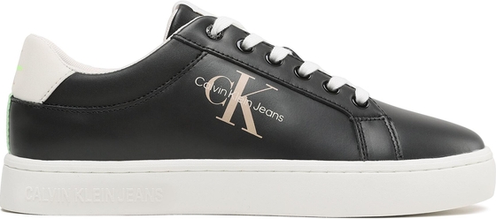 Sneakersy Calvin Klein Jeans - Classic Cupsole Fluo Contrast YM0YM00603 Black/Ancient White 0GO
