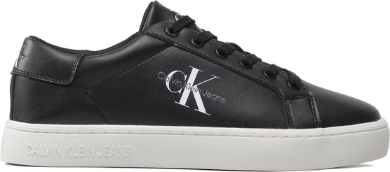 Sneakersy CALVIN KLEIN JEANS - Classic Cupsole Laceup Low Lth YM0YM00491 Black BDS