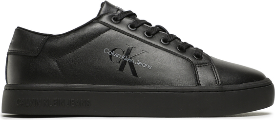 Sneakersy Calvin Klein Jeans Classic Cupsole Laceup Low Lth YM0YM00491 Triple Black 0GT