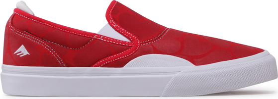 Sneakersy Emerica - Wino G6 Slip-On 6101000111 Red/White 616