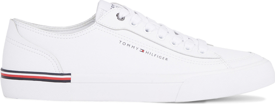 Sneakersy Tommy Hilfiger Corporate Vulc Leather FM0FM04953 White YBS
