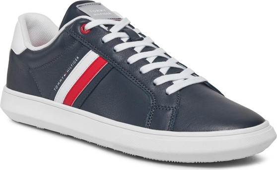 Sneakersy Tommy Hilfiger Essential Leather Cupsole FM0FM04921 Desert Sky DW5