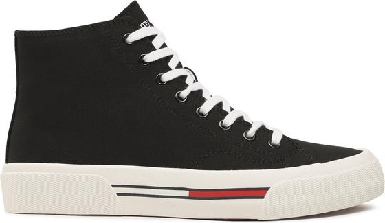 Sneakersy Tommy Jeans - Mid Canvas Color EM0EM01157 Black BDS