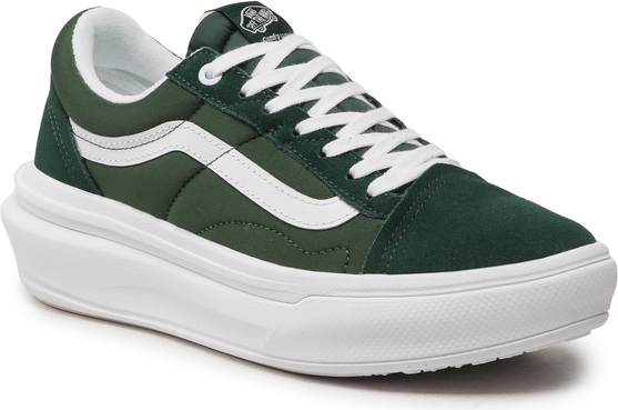 Sneakersy Vans - Old Skool Over VN0A7Q5EDGY1 Dark Green/White