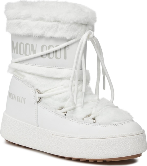 Śniegowce Moon Boot z płaską podeszwą sznurowane