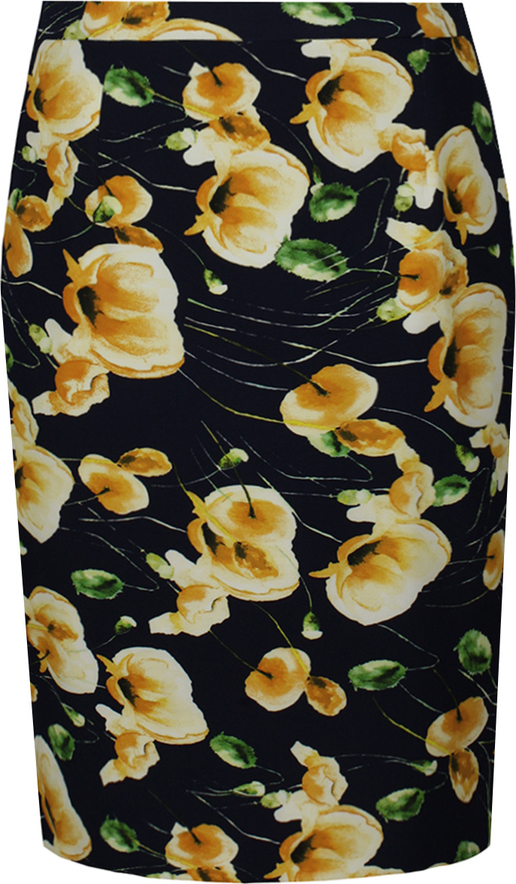 Spódnica Fokus midi w stylu klasycznym z tkaniny