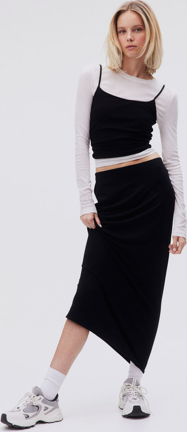 Spódnica H & M z dżerseju w stylu klasycznym midi
