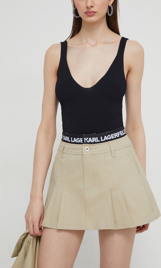 Spódnica Karl Lagerfeld mini z bawełny