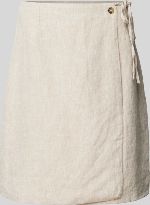Spódnica Knowledge Cotton Apparel z lnu mini