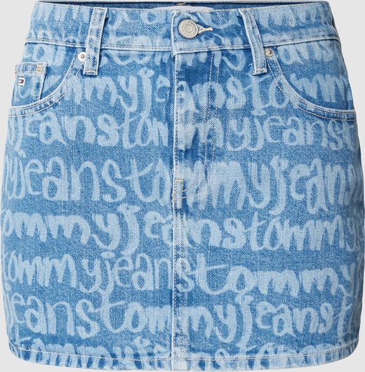 Spódnica Tommy Jeans w stylu casual mini z bawełny