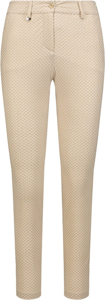 Spodnie Chervo w stylu casual z tkaniny w geometryczne wzory