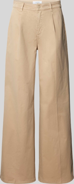 Spodnie comma, z bawełny w stylu casual