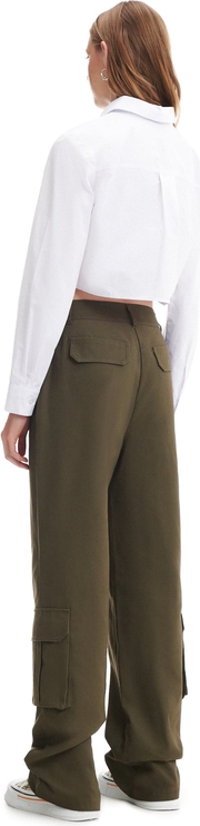 Spodnie Cropp w stylu retro z bawełny