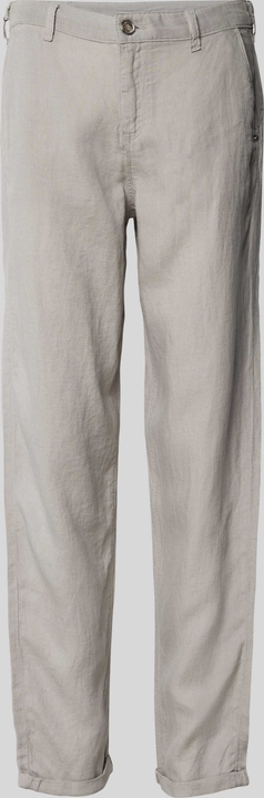 Spodnie Emporio Armani w stylu retro z lnu