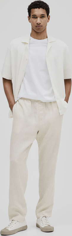 Spodnie H & M z lnu