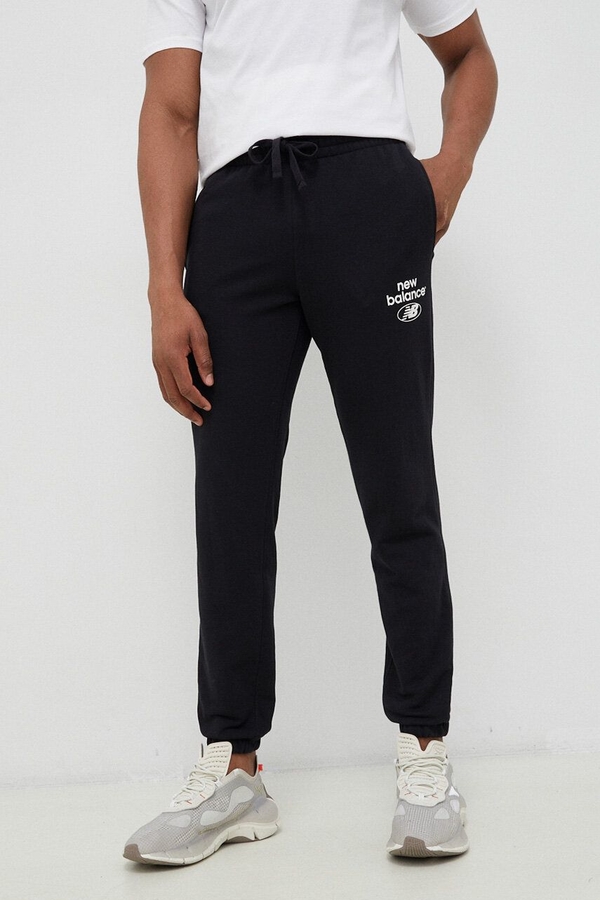 Spodnie New Balance z nadrukiem z dresówki